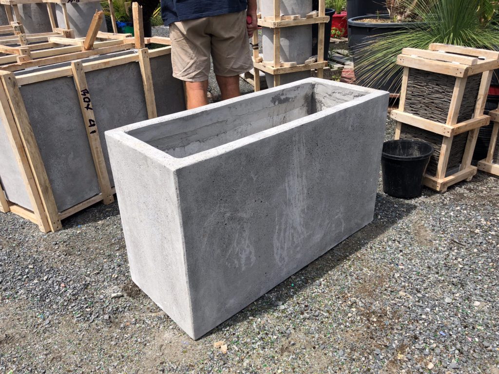 Planter Box Concrete smooth finish - Bamboo South Coast