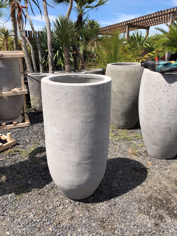 Designer Concrete pots cannon style Bamboo South Coast