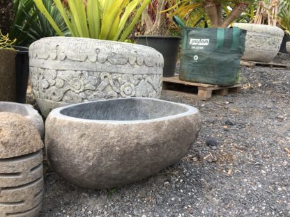 Natural stone birdbath waterfeature pot 65cm